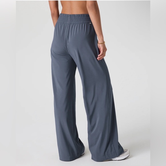 Vuori villa wide leg pants M Azure - Picture 4 of 11